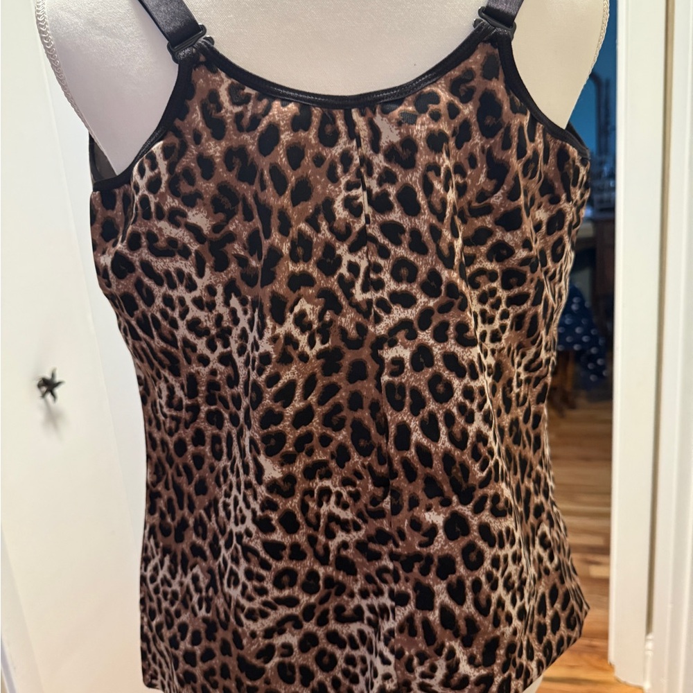 Ruby Ribbon Leopard Print Shapewear Camisole - image 2